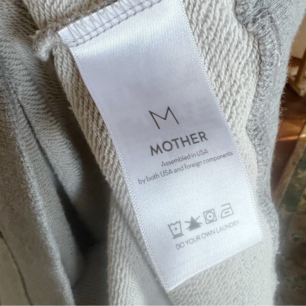 MOTHER 'Adios' Gray & White Raglan Sweatshirt with Multicolor Graphic - Picture 6 of 9